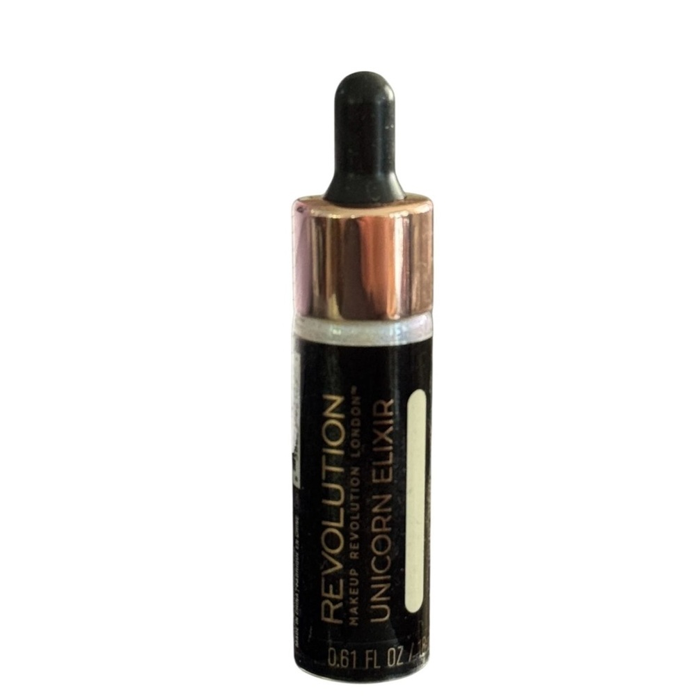 Revolution Unicorn Elixir Liquid Highlighter - Shimmering Silver 0.61 fl oz NIP